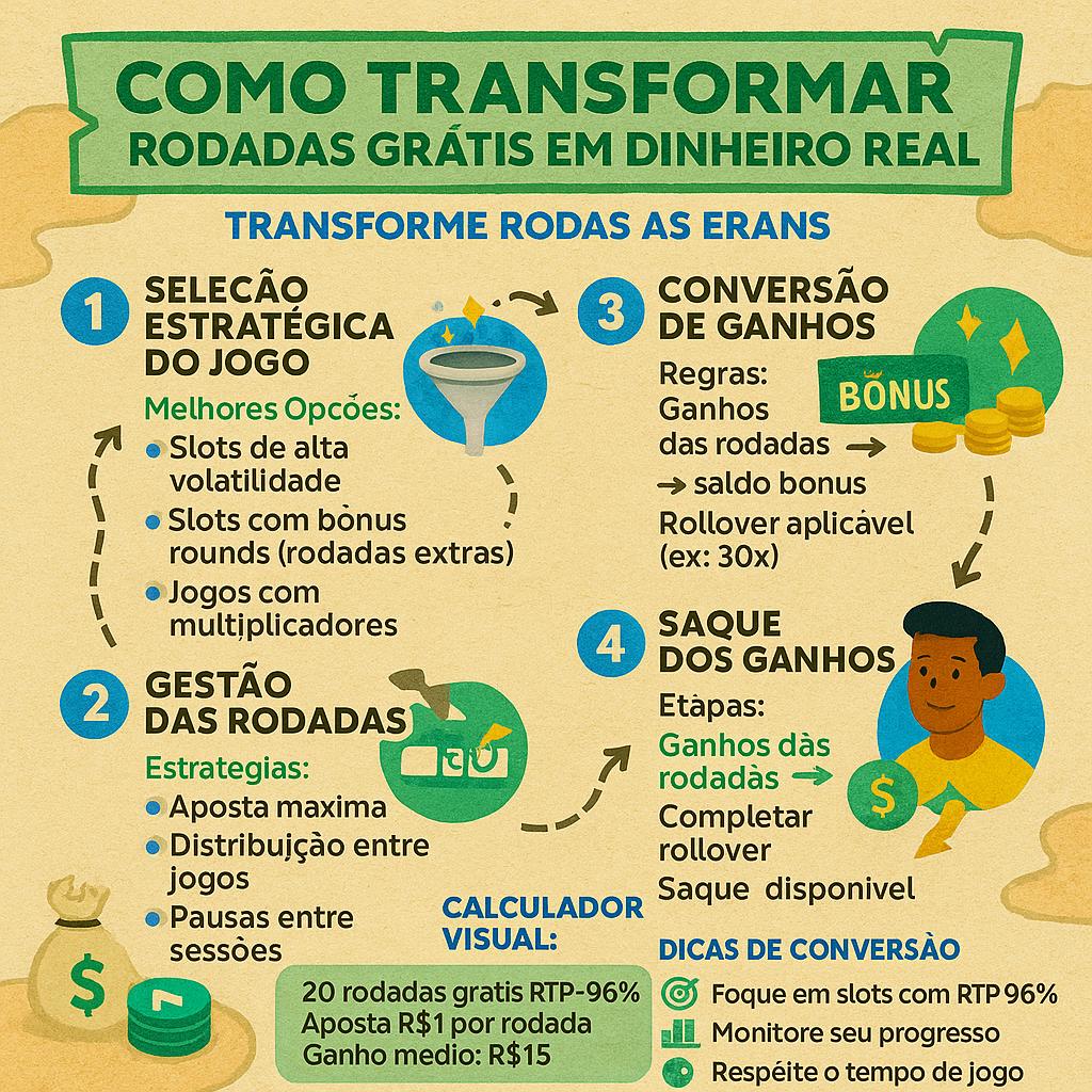 Como transformar as rodadas grátis em dinheiro real